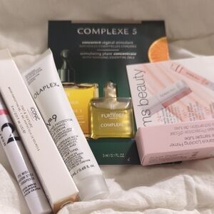 OLAPLEX No.9 Hair Protector and Complexe 5 Set with Pink and White Accents